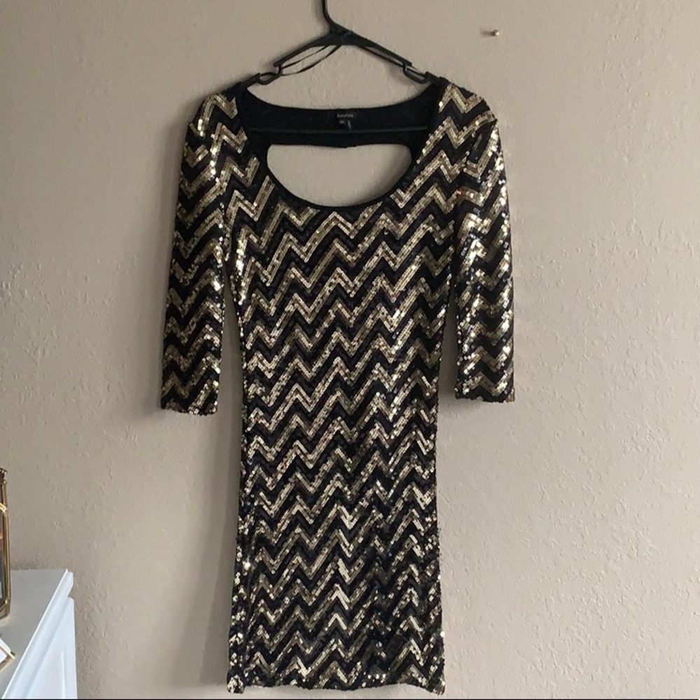 Mini sequence dress